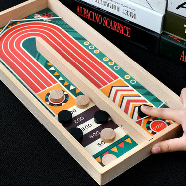 EcoToys Super Winner Juego de Hockey de Mesa | El Juego Familiar Definitivo - Compacto y Rápido